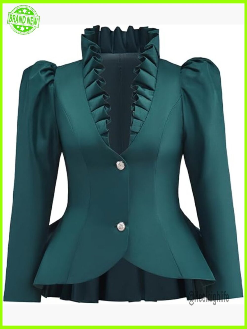 Steampunk Gothic Victorian Blazer Coat Medieval Jacket Layered Top